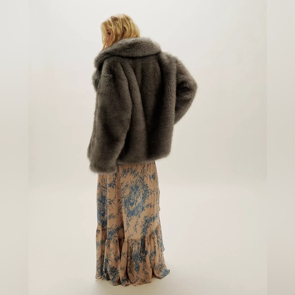 NWT Free People Stand Studio Valentina Faux Fur Jacket - Picture 3 of 7